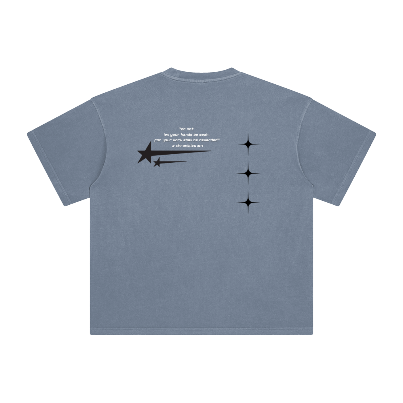 IMUA Athletics SS25 Enzyme Washed T-Shirt Gray Blue