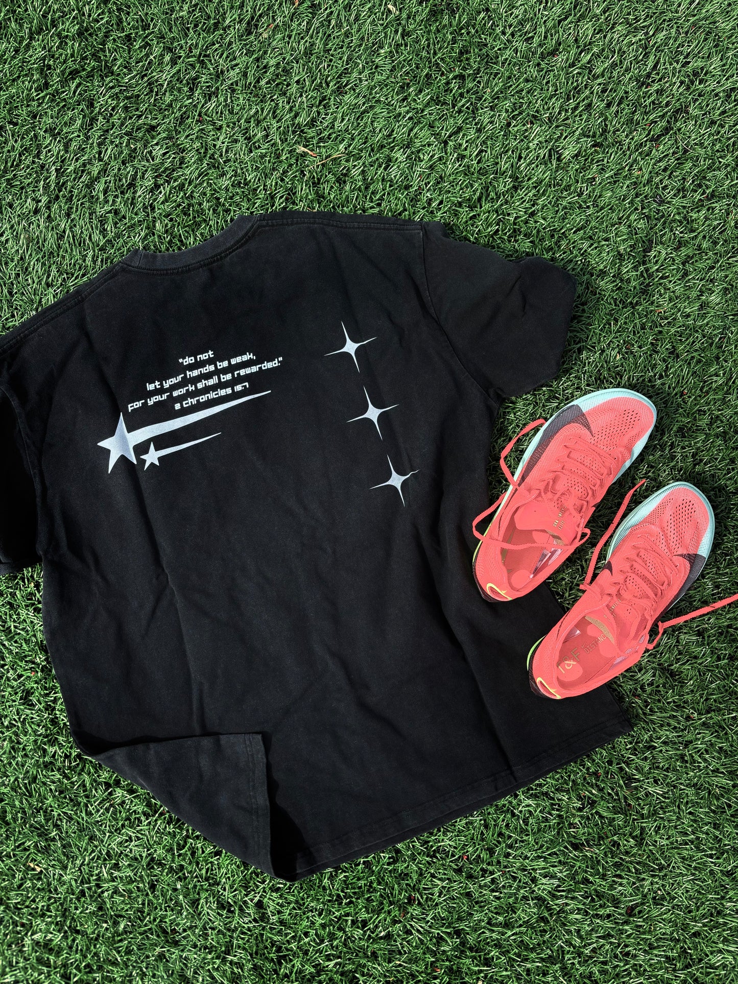 IMUA Athletics SS25 Enzyme Washed T-Shirt Black