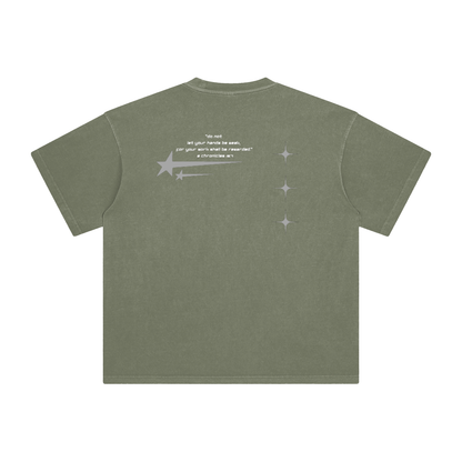 IMUA Athletics SS25 Enzyme Washed T-Shirt Gray Green