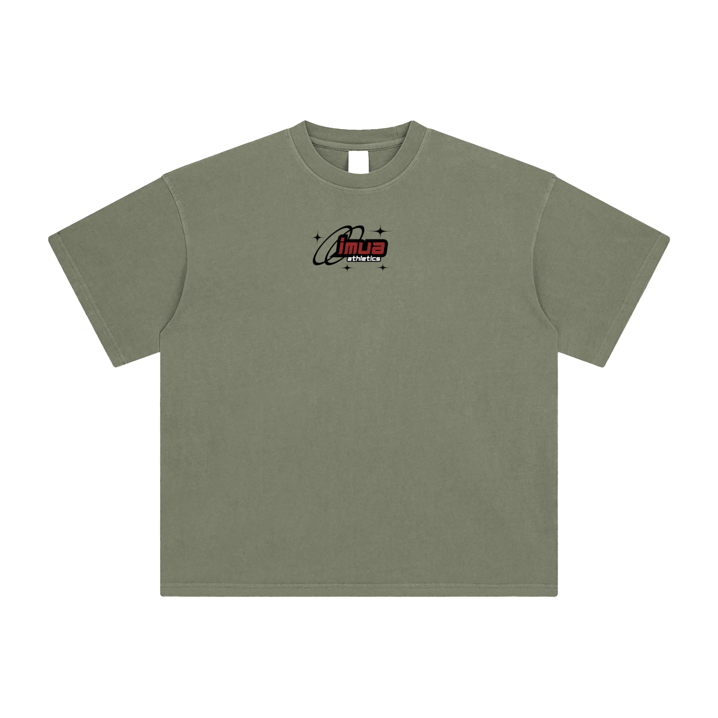 IMUA Athletics SS25 Enzyme Washed T-Shirt Gray Green